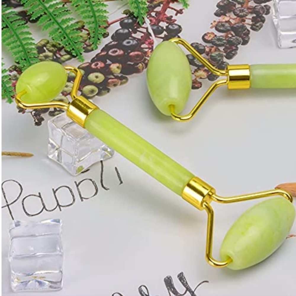 100% Real Natural Jade Face Roller/Anti-aging Facial Roller Jade Stone Massager